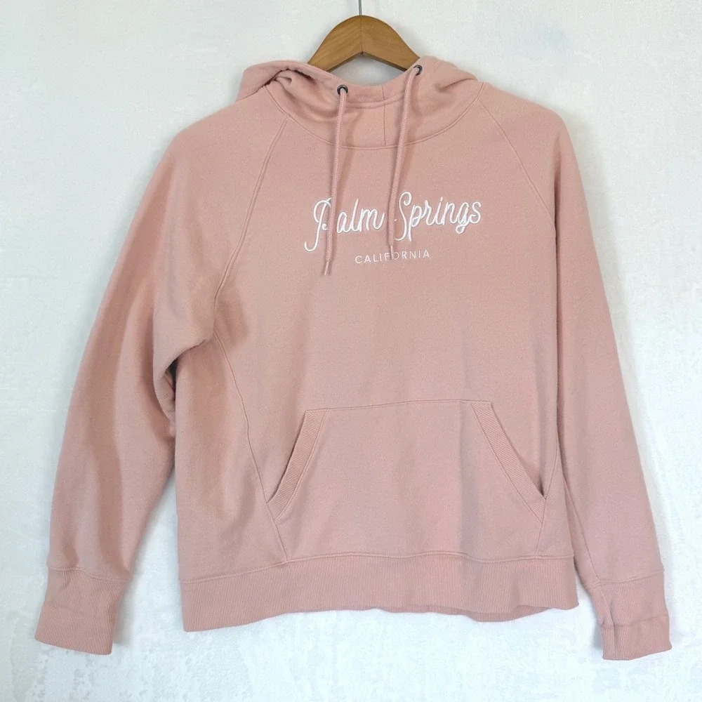 Champion Palm Springs California Hoodie‎ Pink Women's Size L - Picture 2 of 9